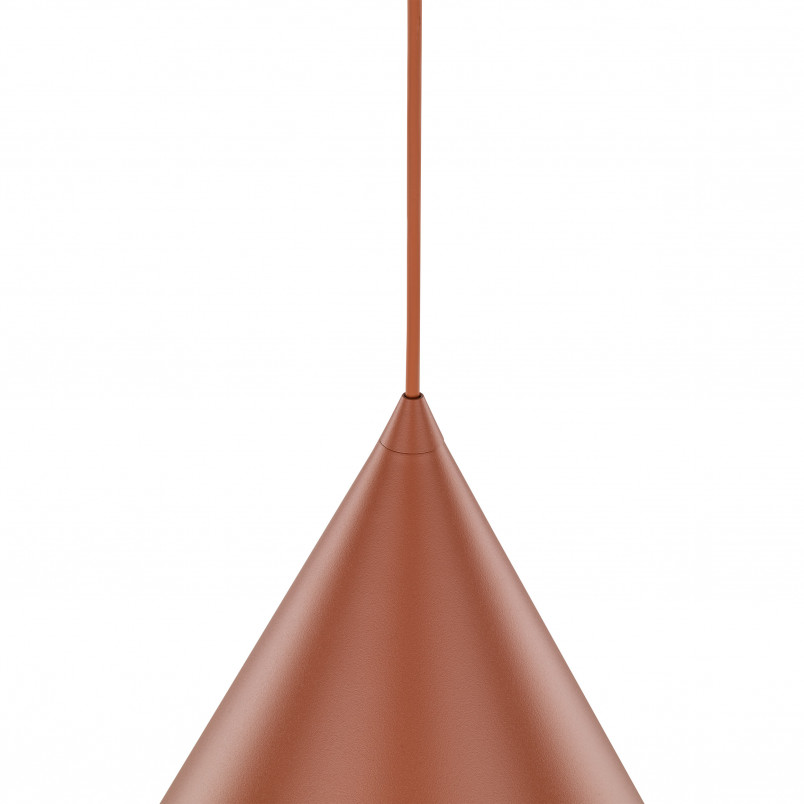 Lampa Wisząca Cono Brick | TK Lighting - Pomarańczowa, E27
