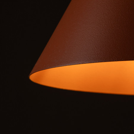 Lampa Wisząca Cono Brick | TK Lighting - Pomarańczowa, E27