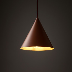Lampa Wisząca Cono Brick | TK Lighting - Pomarańczowa, E27