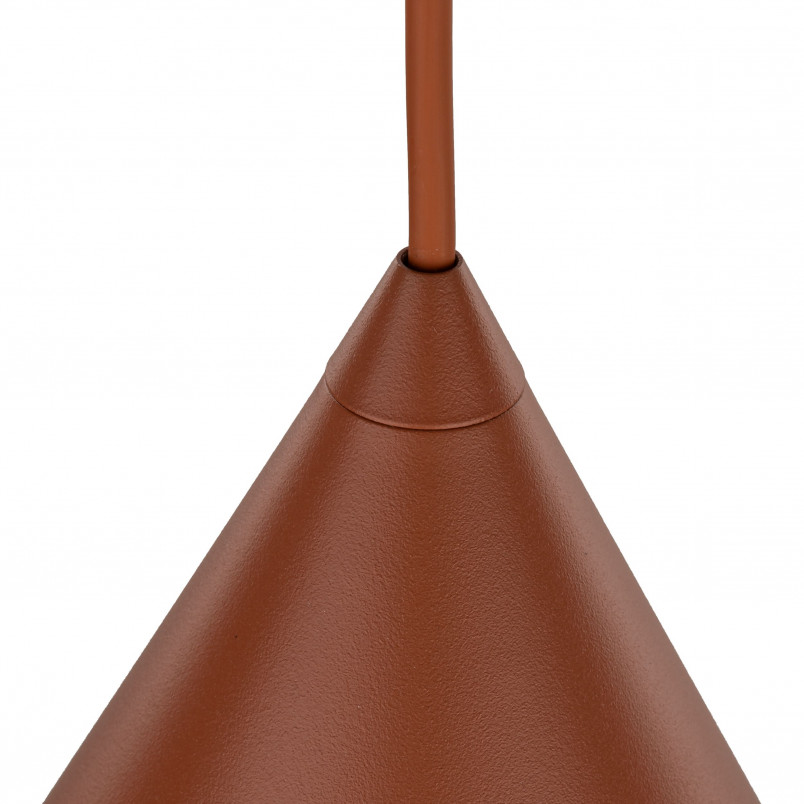 Lampa Wisząca Cono Brick | TK Lighting - Pomarańczowa, E27