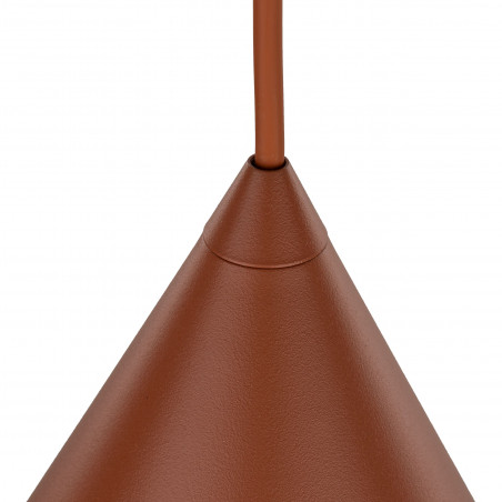 Lampa Wisząca Cono Brick | TK Lighting - Pomarańczowa, E27