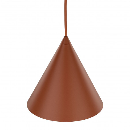 Lampa Wisząca Cono Brick | TK Lighting - Pomarańczowa, E27