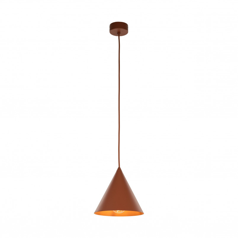 Lampa Wisząca Cono Brick | TK Lighting - Pomarańczowa, E27