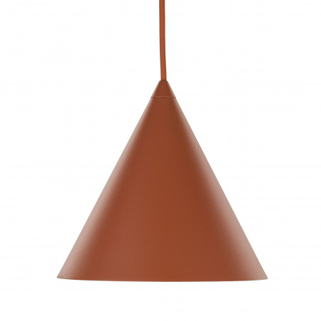 Lampa Wisząca Cono Brick | TK Lighting - Pomarańczowa, E27