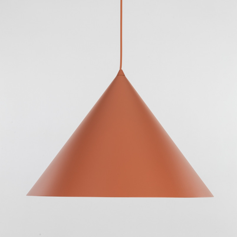 Lampa wisząca Cono Brick | TK Lighting - Pomarańczowa, E27