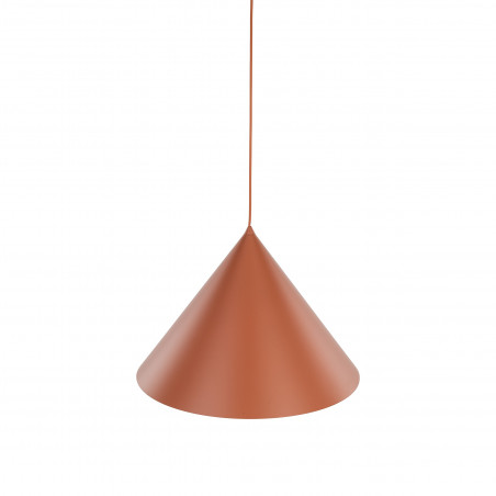 Lampa wisząca Cono Brick | TK Lighting - Pomarańczowa, E27