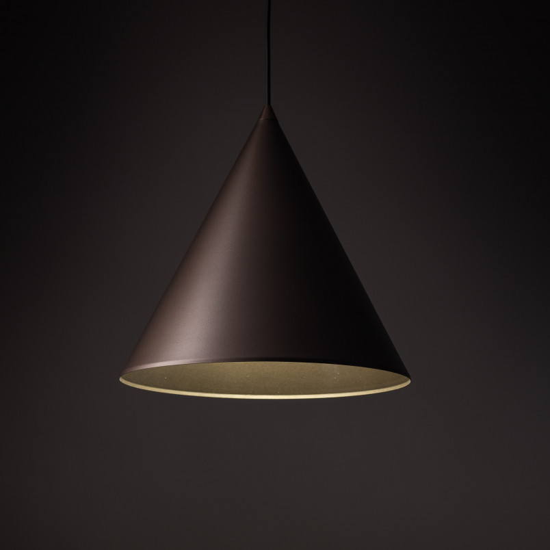 Lampa wisząca Cono Brown TK Lighting | Loftowa lampa stożkowa