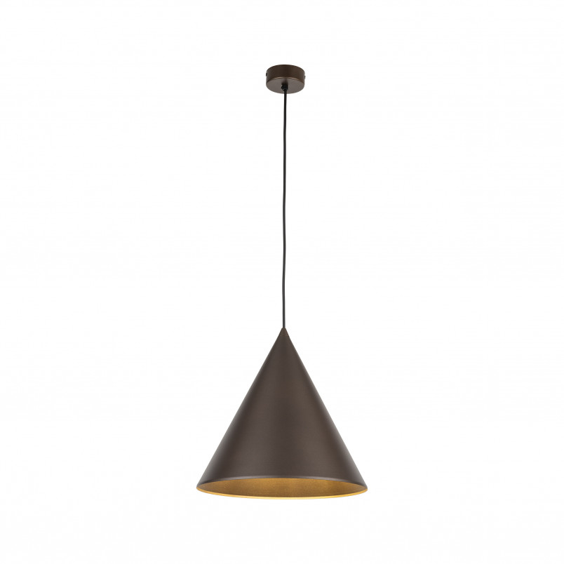 Lampa wisząca Cono Brown TK Lighting | Loftowa lampa stożkowa