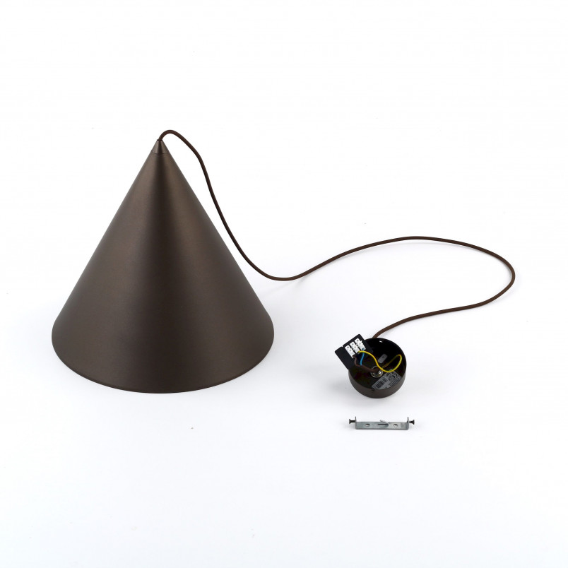 Lampa wisząca Cono Brown TK Lighting | Loftowa lampa stożkowa