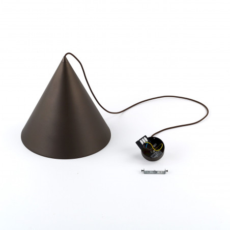 Lampa wisząca Cono Brown TK Lighting | Loftowa lampa stożkowa