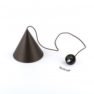 Lampa Wisząca Cono Brown 25cm | TK Lighting - Loftowa Elegancja