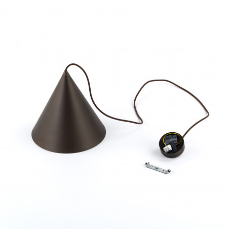 Lampa Wisząca Cono Brown 25cm | TK Lighting - Loftowa Elegancja