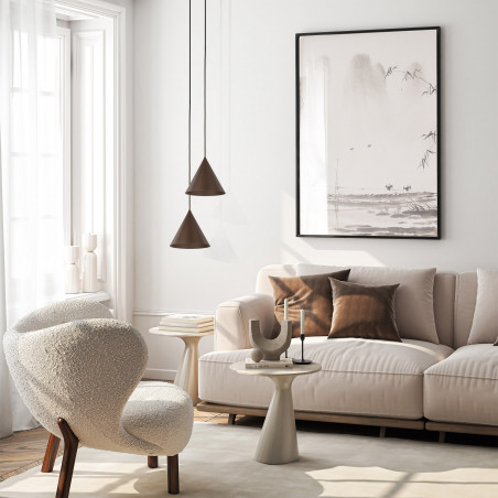 Lampa Wisząca Cono Brown TK Lighting | Loftowa Lampa E27