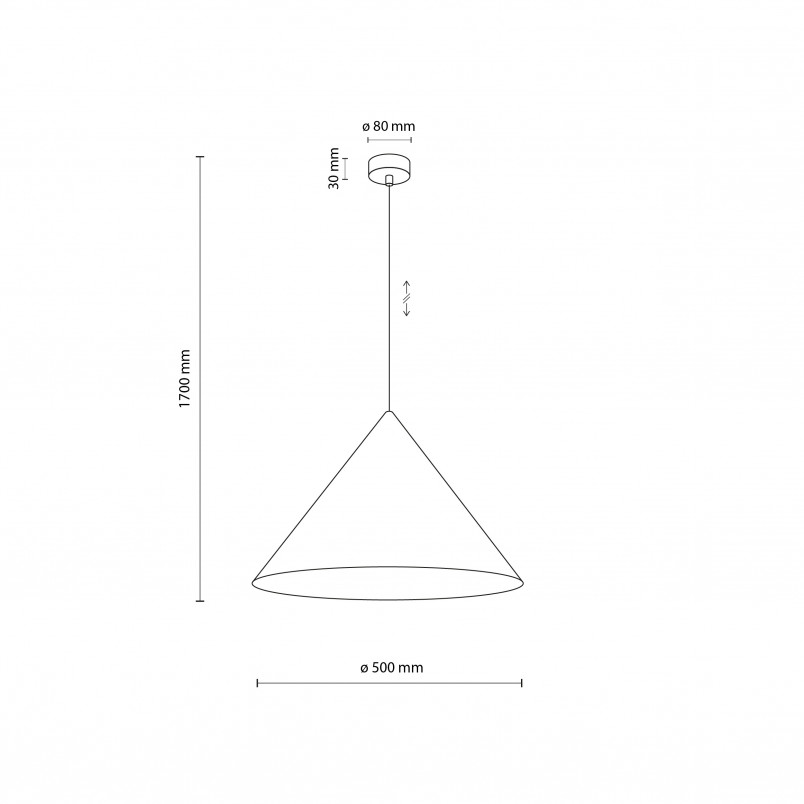 Lampa Wisząca Cono Brown TK Lighting | Loftowa, Stożkowa