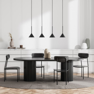 Lampa Wisząca Cono Black TK Lighting | Loftowa, 4 punkty