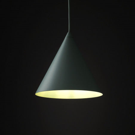Lampa Wisząca Cono Mint - TK Lighting | Zielona, Stożkowa