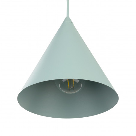 Lampa Wisząca Cono Mint - TK Lighting | Zielona, Stożkowa