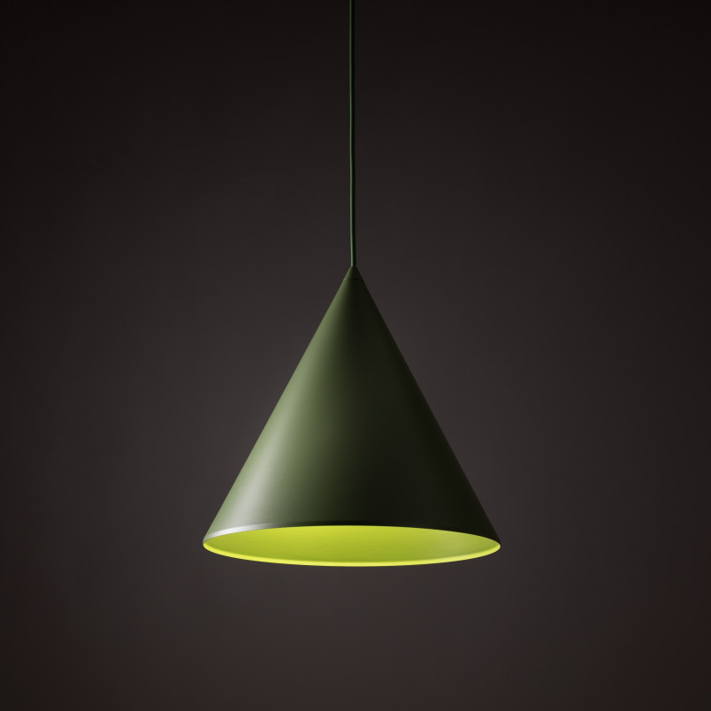 Lampa wisząca Cono zielona TK Lighting | Nowoczesny design