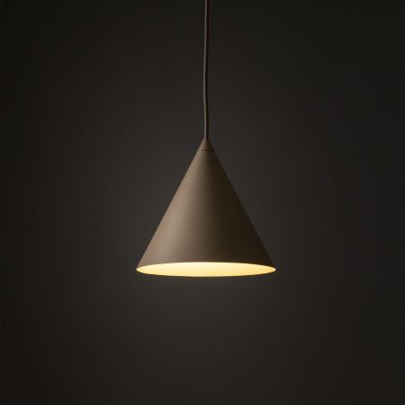 Lampa wisząca Cono Sabia - beżowa, metalowa | TK Lighting