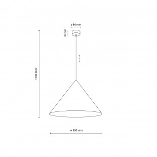 Lampa wisząca Cono Sabia beżowa | TK Lighting - Skandynawski design