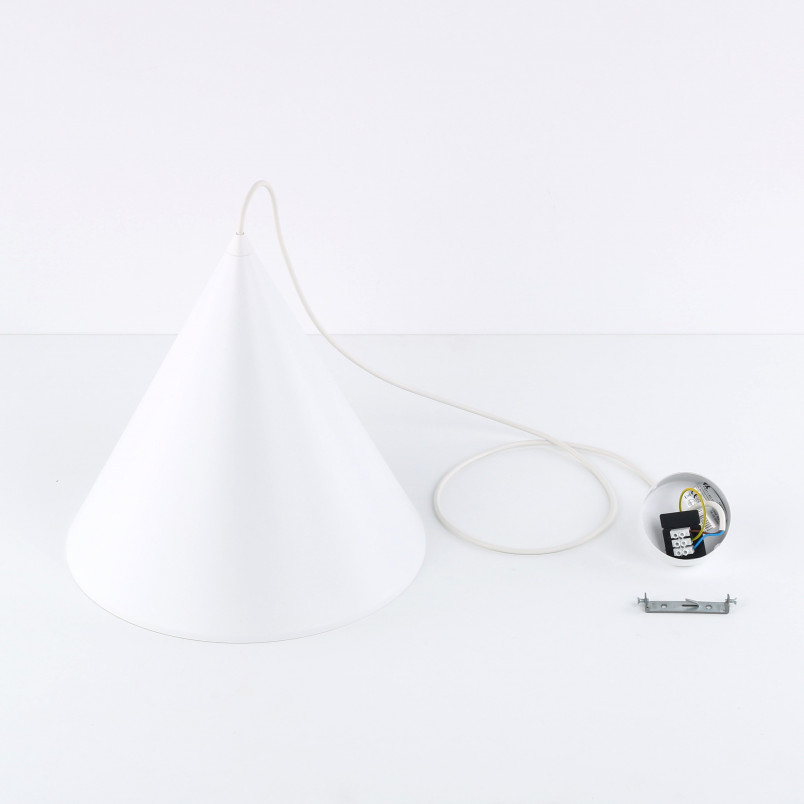 Lampa Wisząca Cono White 32cm | TK Lighting - Skandynawski Design
