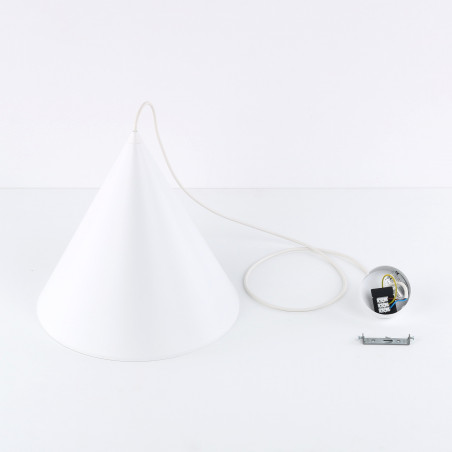 Lampa Wisząca Cono White 32cm | TK Lighting - Skandynawski Design