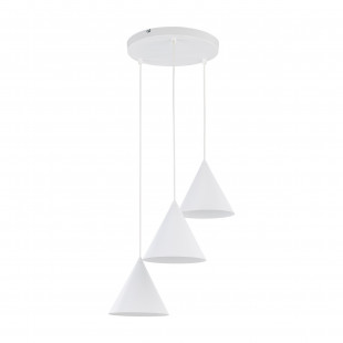 Lampa wisząca Cono White III - 3 punkty, biała | TK Lighting