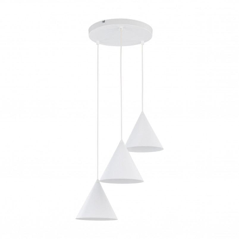 Lampa wisząca Cono White III - 3 punkty, biała | TK Lighting