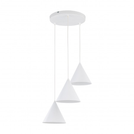 Lampa wisząca Cono White III - 3 punkty, biała | TK Lighting
