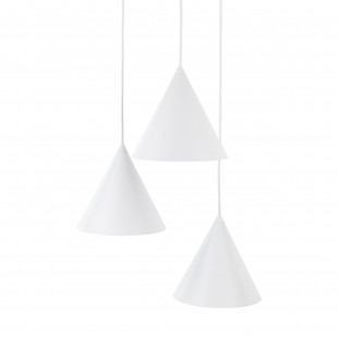 Lampa wisząca Cono White III - 3 punkty, biała | TK Lighting