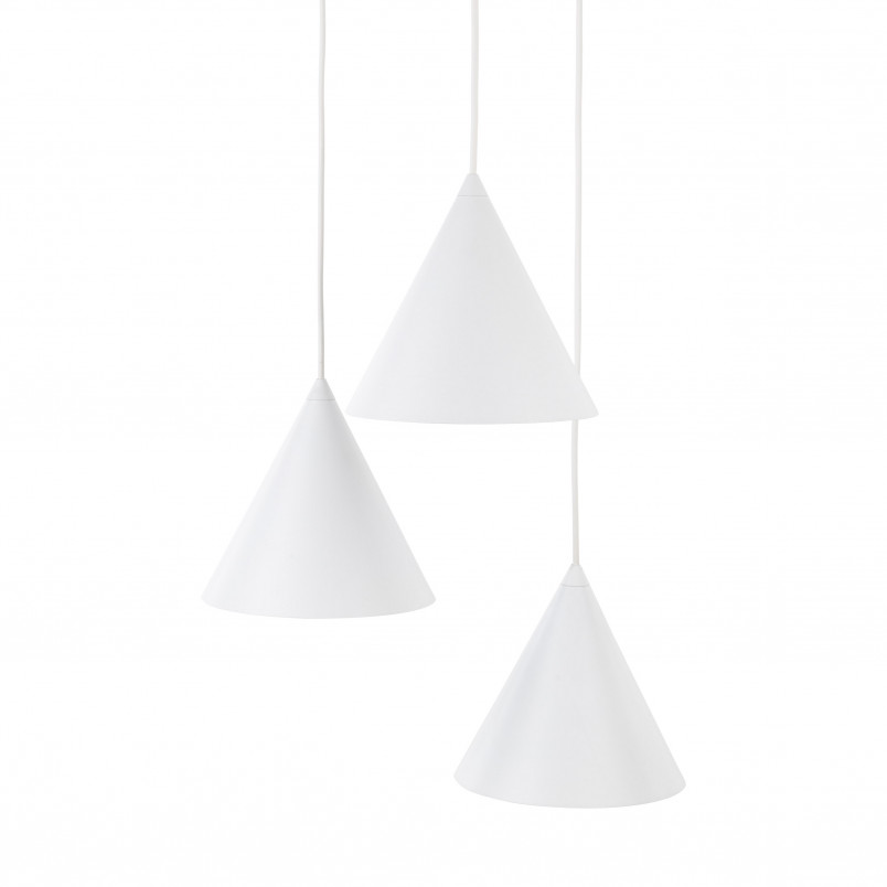 Lampa wisząca Cono White III - 3 punkty, biała | TK Lighting