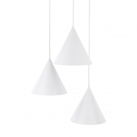 Lampa wisząca Cono White III - 3 punkty, biała | TK Lighting