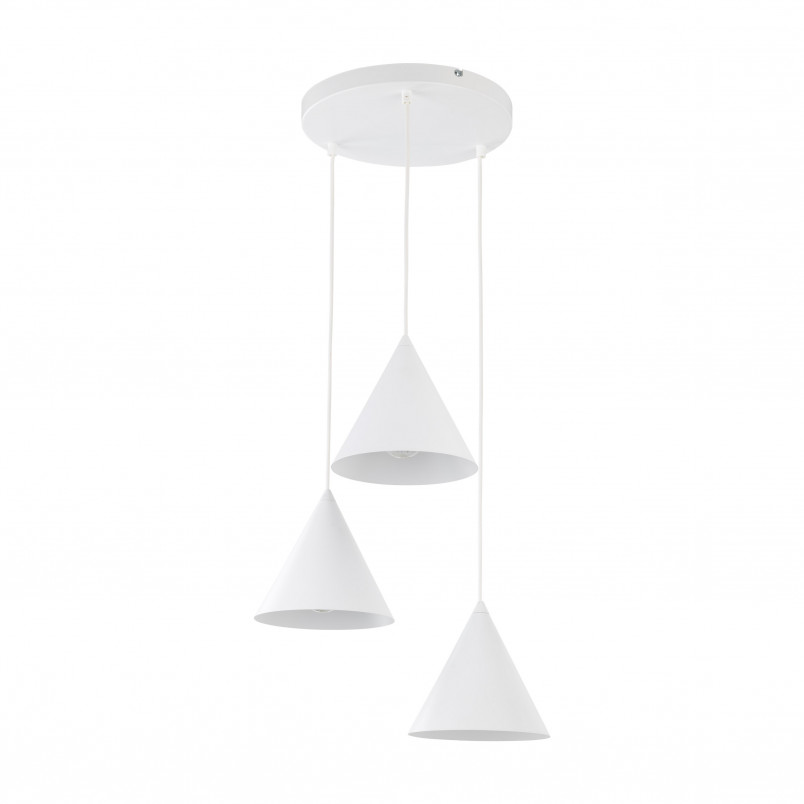 Lampa wisząca Cono White III - 3 punkty, biała | TK Lighting
