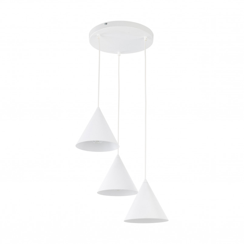Lampa wisząca Cono White III - 3 punkty, biała | TK Lighting