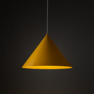 Lampa wisząca Cono Yellow TK Lighting | Żółty stożek E27