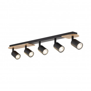 Reflektor sufitowy Loft Cover Wood V czarny | TK Lighting