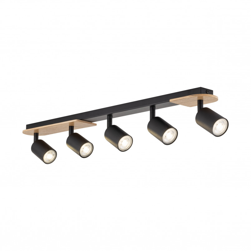 Reflektor sufitowy Loft Cover Wood V czarny | TK Lighting