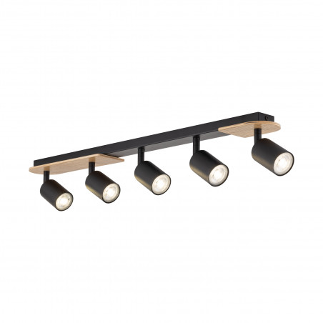 Reflektor sufitowy Loft Cover Wood V czarny | TK Lighting