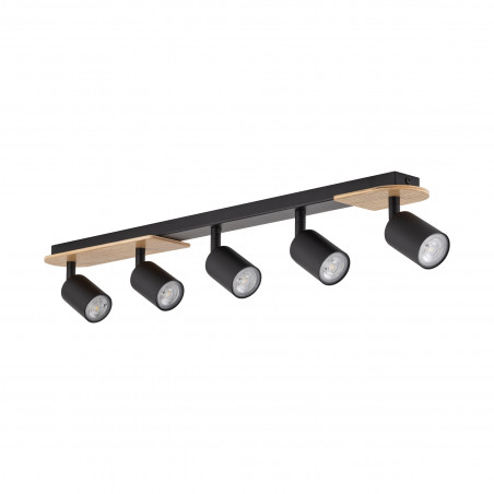 Reflektor sufitowy Loft Cover Wood V czarny | TK Lighting