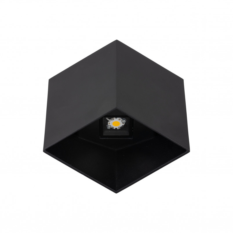 Kinkiet ogrodowy LED Cube czarny TK Lighting | Nowoczesne oświetlenie