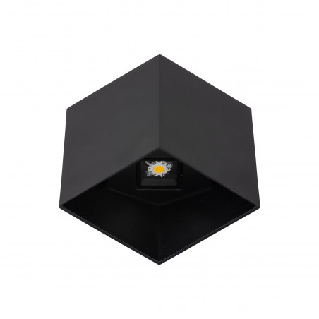 Kinkiet ogrodowy LED Cube czarny TK Lighting | Nowoczesne oświetlenie