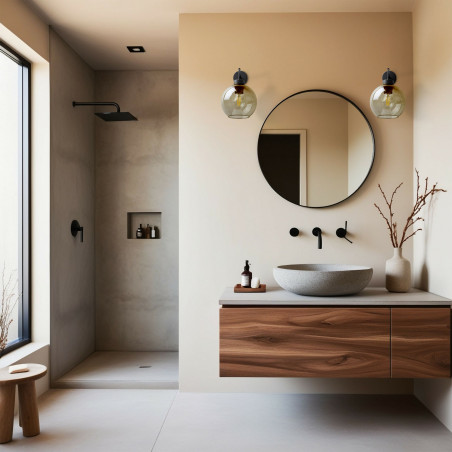 Kinkiet Cubus graf. TK Lighting | Loftowa lampa szklana