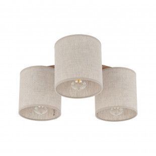 Lampa sufitowa Deva len TK Lighting | 3 punkty, styl boho