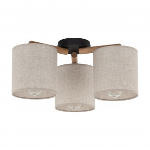 Lampa sufitowa Deva len TK Lighting | 3 punkty, styl boho