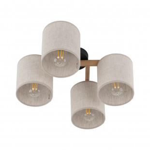 Lampa sufitowa Deva | 4 punkty | TK Lighting | Beżowa