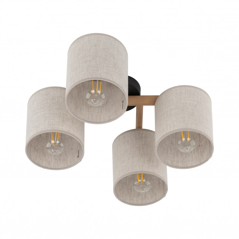 Lampa sufitowa Deva | 4 punkty | TK Lighting | Beżowa