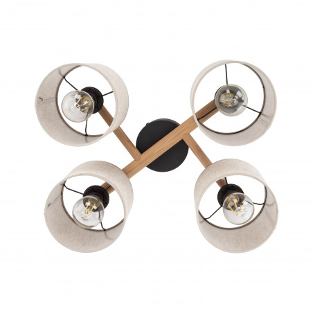 Lampa sufitowa Deva | 4 punkty | TK Lighting | Beżowa