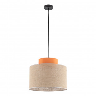 Lampa wisząca boho Duo juta/pomarańczowy TK Lighting | Nowoczesny Design