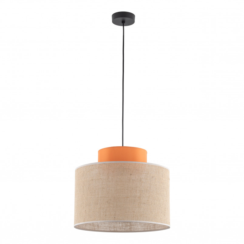 Lampa wisząca boho Duo juta/pomarańczowy TK Lighting | Nowoczesny Design