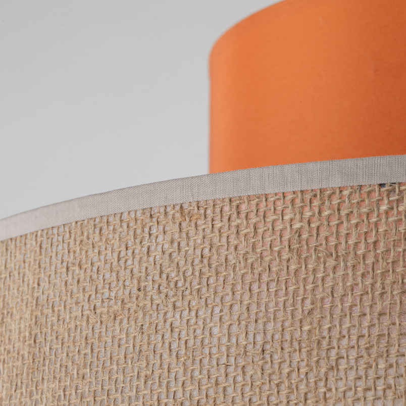 Lampa wisząca boho Duo juta/pomarańczowy TK Lighting | Nowoczesny Design